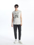 LC Waikiki Crew Neck Printed Men's Sleeveless T-Shirt